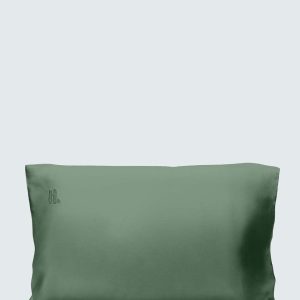 Silky Bamboo Pillowcase, Olive Green - 2 stk / 60x63 cm (Anbefalet størrelse i Danmark)