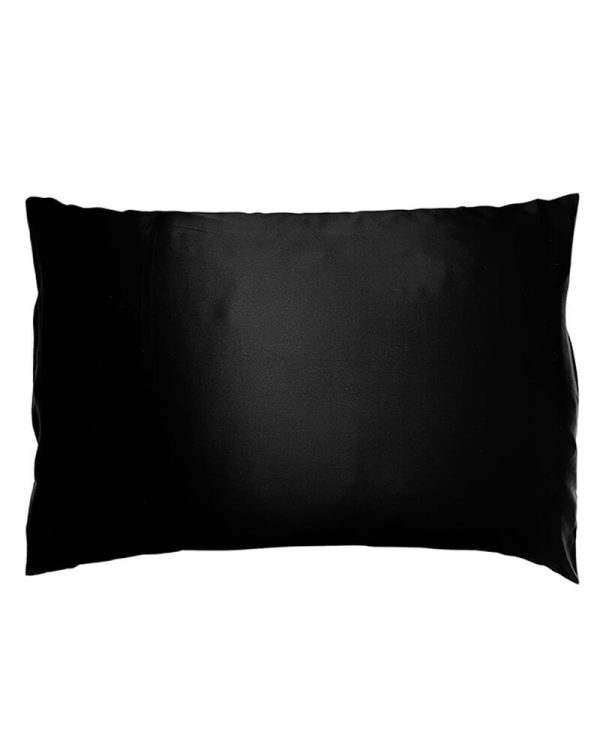 Soft Cloud Mulberry Silk Pillowcase Black 50x70 cm.