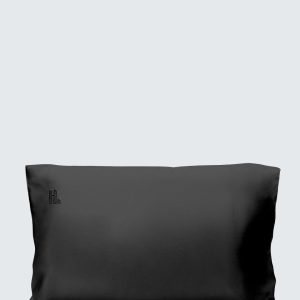 Silky Bamboo Pillowcase, Jet Black - 1 stk / 60x63 cm (Anbefalet størrelse i Danmark)