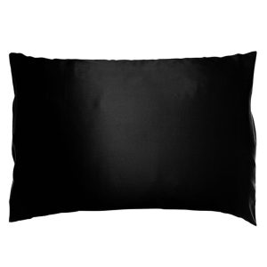 Soft Cloud Mulberry Silk Pillowcase Black 50x60 cm.