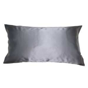 Soft Cloud Mulberry Silk Pillowcase Charcoal 40x80 cm.