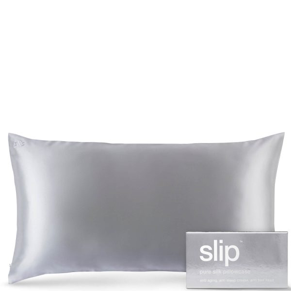 Slip Silk Pillowcase King (Various Colours) - Silver