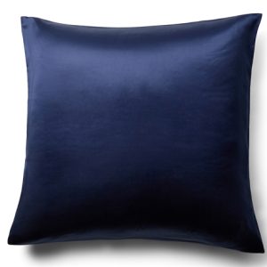 Silke pudebetræk 60x63 cm - Navy blåt pudebetræk - 100% morbærsilke - By Borg