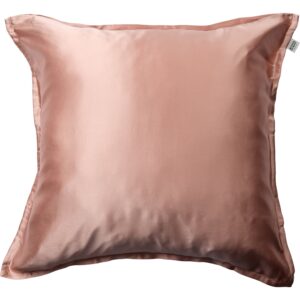Silke Pudebetræk med Lynlås, 100 % Morbærsilke, 60x63 cm, Rosa