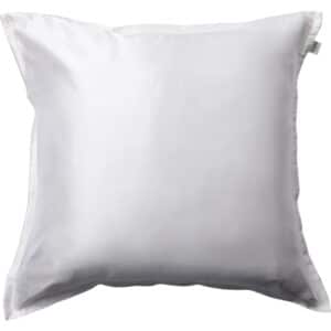 Silke Pudebetræk med Lynlås, 100 % Morbærsilke, 60x63 cm, Hvid