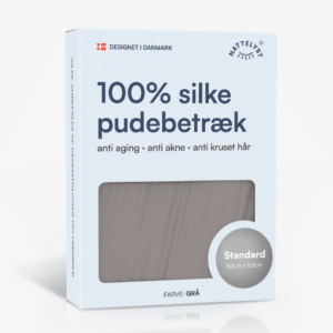 100% Mulberry Silke Pudebetræk (OEKO-TEX) Lysegrå